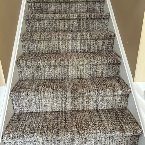 Carpeted stairs by Schaeffer Floor Coverings in Bechtelsville, PA